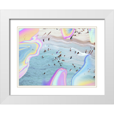 Summer Heatwave II White Modern Wood Framed Art Print with Double Matting by Barnes, Victoria