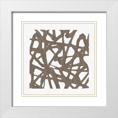 Casting the Net IV White Modern Wood Framed Art Print with Double Matting by Saunders, Alonzo