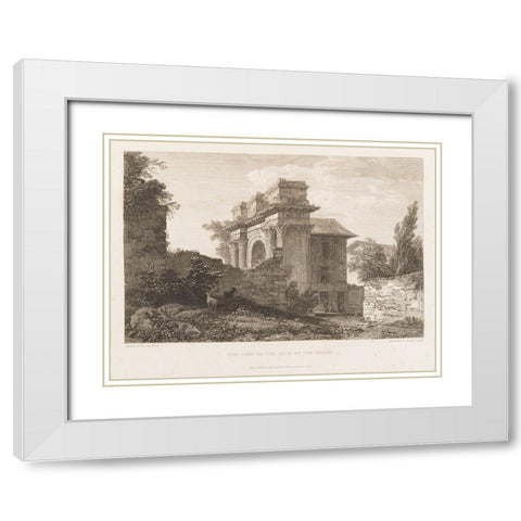 CWFs Antiquities of Pola, Ruins IV White Modern Wood Framed Art Print with Double Matting by Unknown