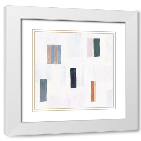 Somatic II White Modern Wood Framed Art Print with Double Matting by Lam, Vanna