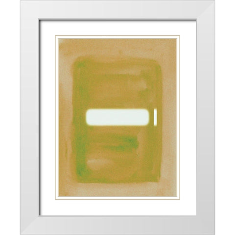 Focal Point I White Modern Wood Framed Art Print with Double Matting by Wang, Melissa