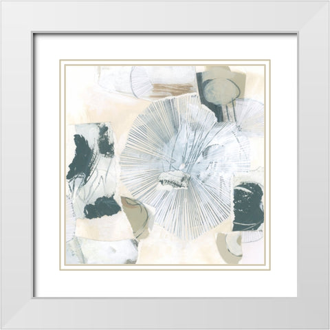 Neutral Impetus II White Modern Wood Framed Art Print with Double Matting by Vess, June Erica