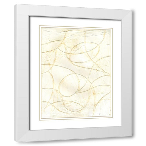 Curved Conduits II White Modern Wood Framed Art Print with Double Matting by Willett, Michael