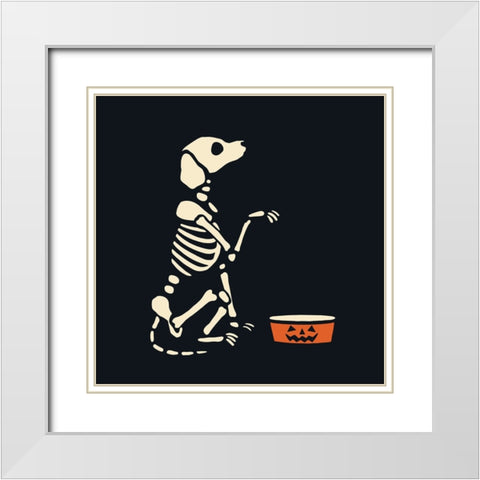 Skelepet I White Modern Wood Framed Art Print with Double Matting by Barnes, Victoria