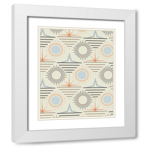 Sunrise Passage I White Modern Wood Framed Art Print with Double Matting by Wang, Melissa