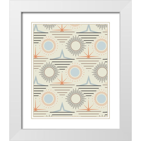Sunrise Passage I White Modern Wood Framed Art Print with Double Matting by Wang, Melissa