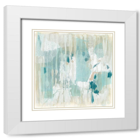 Parallel Mist I White Modern Wood Framed Art Print with Double Matting by Vess, June Erica
