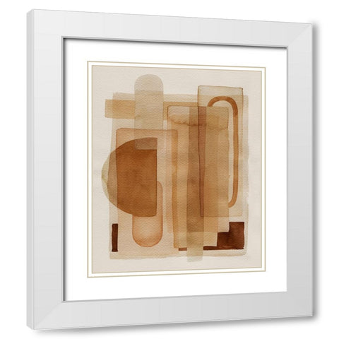 Quilt of Arches I White Modern Wood Framed Art Print with Double Matting by Popp, Grace