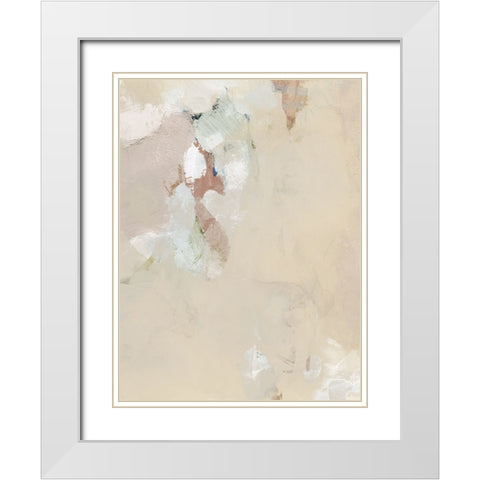 Muted Pastel I White Modern Wood Framed Art Print with Double Matting by Barnes, Victoria
