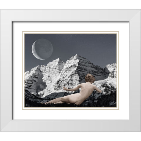 Mountain Maiden I White Modern Wood Framed Art Print with Double Matting by Popp, Grace