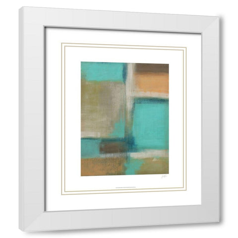Smoke and Mirrors II White Modern Wood Framed Art Print with Double Matting by Vess, June Erica