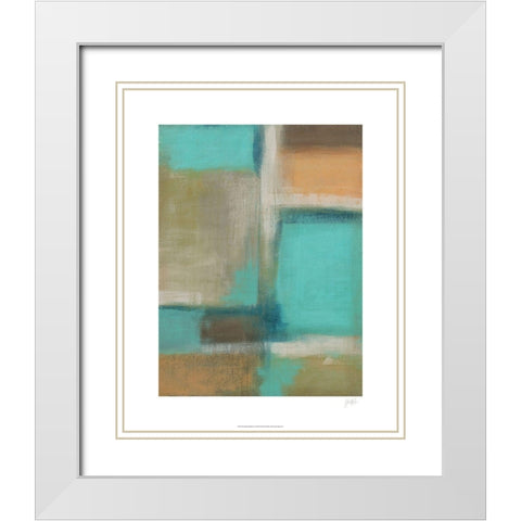 Smoke and Mirrors II White Modern Wood Framed Art Print with Double Matting by Vess, June Erica