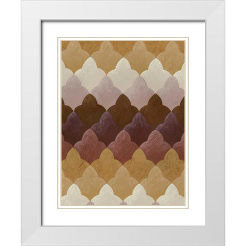 Plum Orchard I White Modern Wood Framed Art Print with Double Matting by Zarris, Chariklia