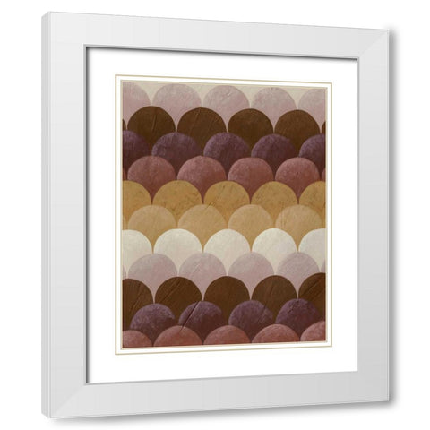 Plum Orchard II White Modern Wood Framed Art Print with Double Matting by Zarris, Chariklia