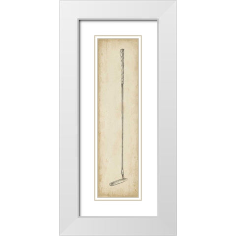 Vintage Golf Clubs I White Modern Wood Framed Art Print with Double Matting by Harper, Ethan