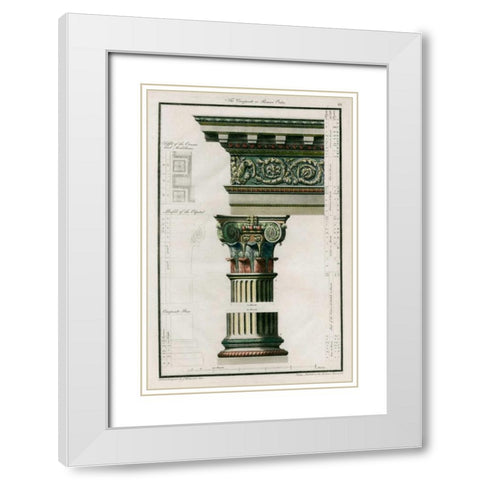 The Composite Order White Modern Wood Framed Art Print with Double Matting by Richardson