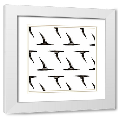 Witchy Mischief Collection F White Modern Wood Framed Art Print with Double Matting by Parker, Jennifer Paxton