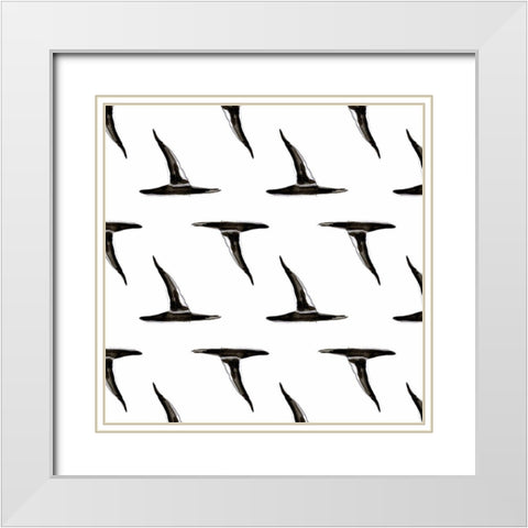 Witchy Mischief Collection F White Modern Wood Framed Art Print with Double Matting by Parker, Jennifer Paxton