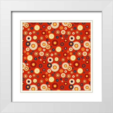 Calaveras Collection H White Modern Wood Framed Art Print with Double Matting by Barnes, Victoria