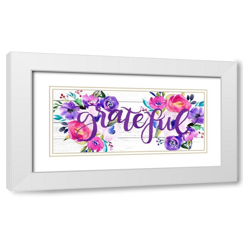 Bright Easter Bouquet Collection D White Modern Wood Framed Art Print with Double Matting by Parker, Jennifer Paxton