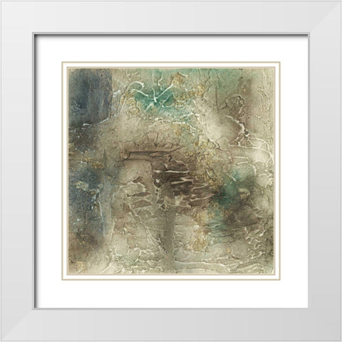 Lunar Surface II White Modern Wood Framed Art Print with Double Matting by Goldberger, Jennifer