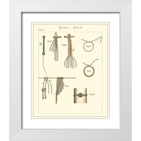 Nautical details III White Modern Wood Framed Art Print with Double Matting by Unknown