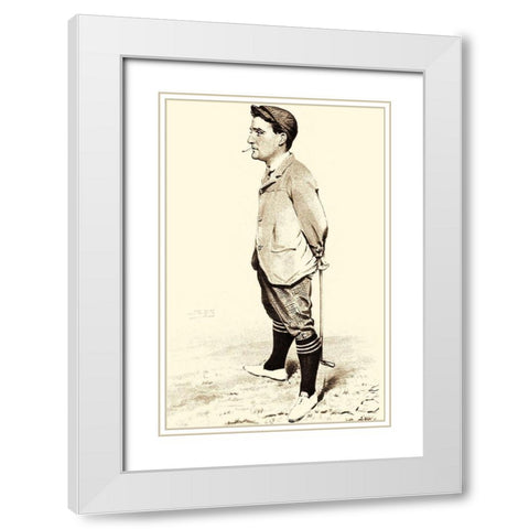Vanity Fair Golfers II White Modern Wood Framed Art Print with Double Matting by Spy