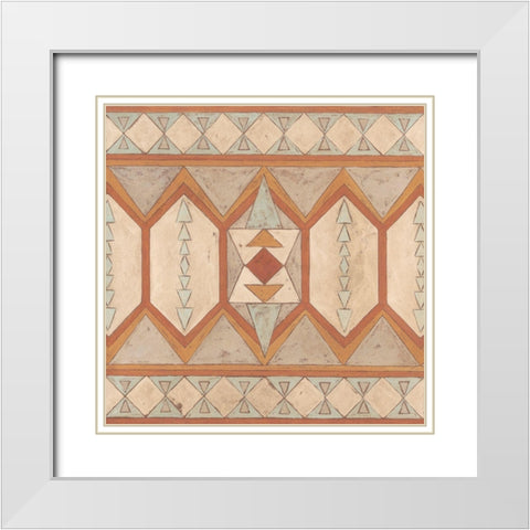 Southwest Inspiration I White Modern Wood Framed Art Print with Double Matting by Meagher, Megan