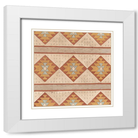 Southwest Inspiration II White Modern Wood Framed Art Print with Double Matting by Meagher, Megan