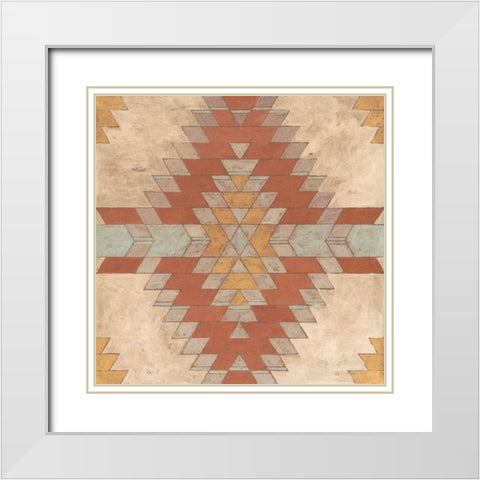 Southwest Inspiration IV White Modern Wood Framed Art Print with Double Matting by Meagher, Megan