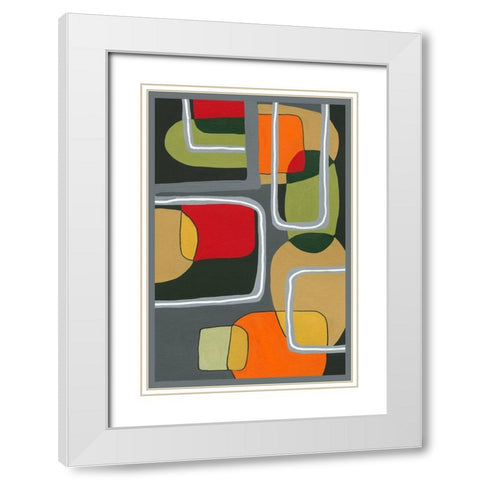 Possibilities II White Modern Wood Framed Art Print with Double Matting by Taylor, Kris