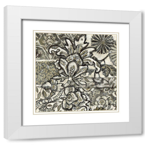 Printed Graphic Chintz IV White Modern Wood Framed Art Print with Double Matting by Zarris, Chariklia