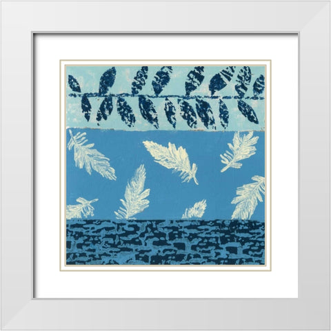 Natures Montage VII White Modern Wood Framed Art Print with Double Matting by Slocum, Nancy