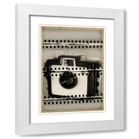Camera Obscura II White Modern Wood Framed Art Print with Double Matting by Vision Studio