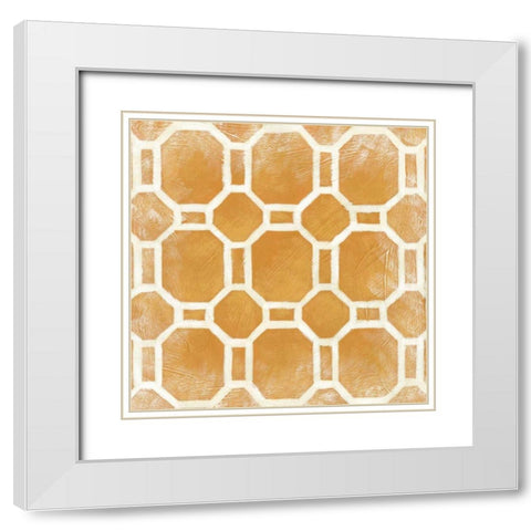 Small Modern Symmetry I White Modern Wood Framed Art Print with Double Matting by Zarris, Chariklia
