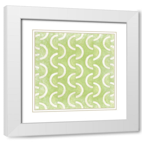 Small Modern Symmetry II White Modern Wood Framed Art Print with Double Matting by Zarris, Chariklia