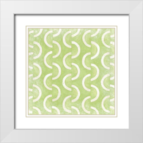 Small Modern Symmetry II White Modern Wood Framed Art Print with Double Matting by Zarris, Chariklia