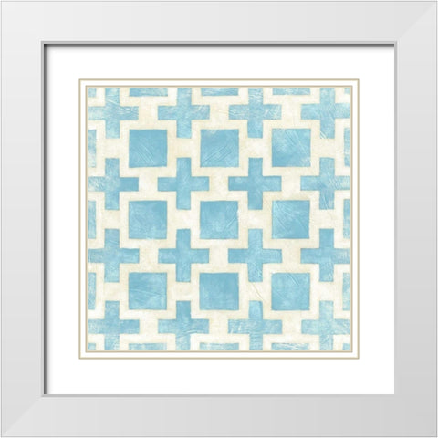 Small Modern Symmetry III White Modern Wood Framed Art Print with Double Matting by Zarris, Chariklia