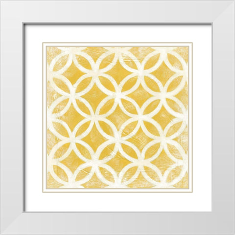 Small Modern Symmetry VII White Modern Wood Framed Art Print with Double Matting by Zarris, Chariklia