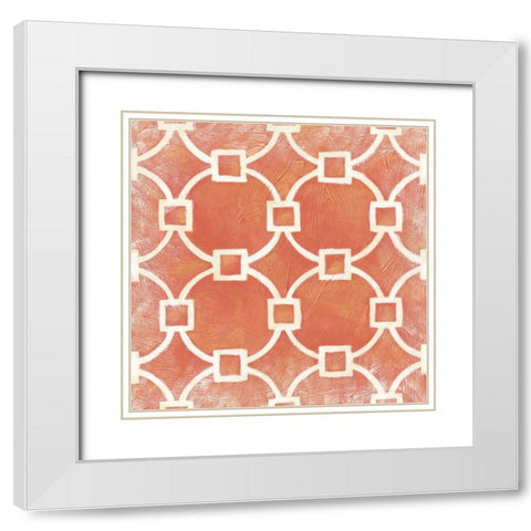 Small Modern Symmetry VIII White Modern Wood Framed Art Print with Double Matting by Zarris, Chariklia