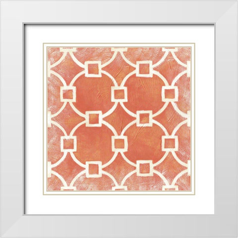 Small Modern Symmetry VIII White Modern Wood Framed Art Print with Double Matting by Zarris, Chariklia