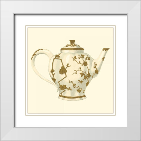 Sevres Porcelain V White Modern Wood Framed Art Print with Double Matting by Garnier