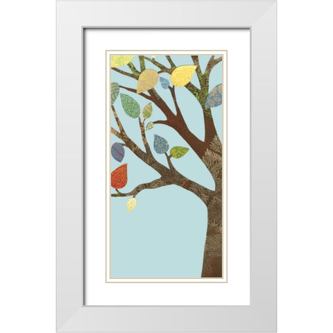Arbor Patterns II White Modern Wood Framed Art Print with Double Matting by Meagher, Megan