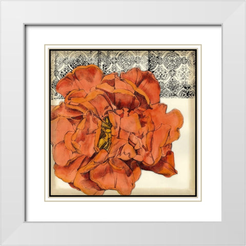 Botanica II White Modern Wood Framed Art Print with Double Matting by Goldberger, Jennifer