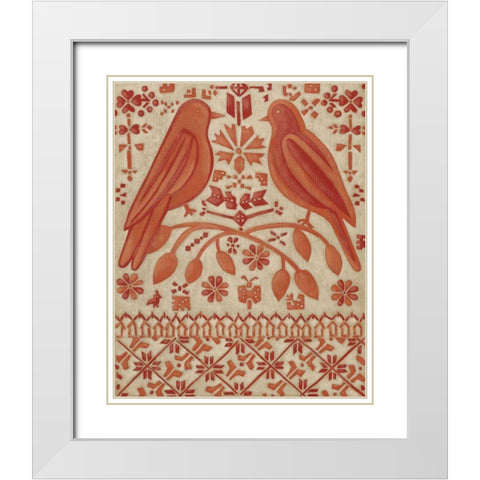 True Love I White Modern Wood Framed Art Print with Double Matting by Zarris, Chariklia