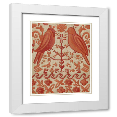 True Love II White Modern Wood Framed Art Print with Double Matting by Zarris, Chariklia