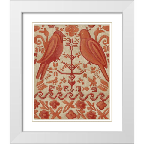 True Love II White Modern Wood Framed Art Print with Double Matting by Zarris, Chariklia
