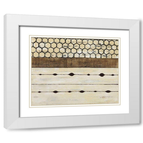 Dazzle I White Modern Wood Framed Art Print with Double Matting by Avondet, Natalie