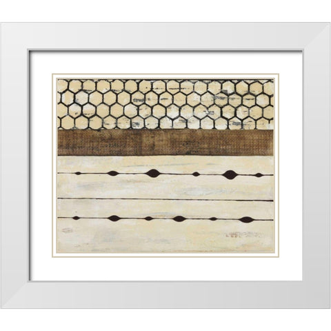 Dazzle I White Modern Wood Framed Art Print with Double Matting by Avondet, Natalie