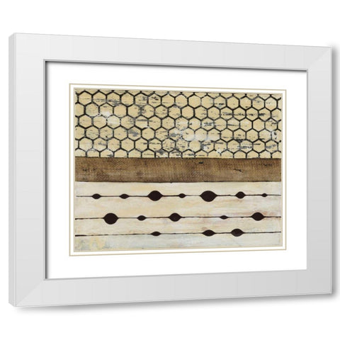 Dazzle II White Modern Wood Framed Art Print with Double Matting by Avondet, Natalie